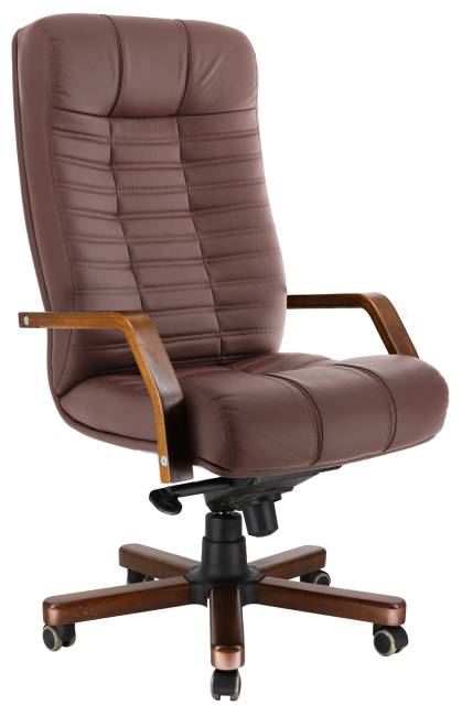 Кресло Everprof Atlant Wood (Атлант Вуд) M Кожа Kоричневый Кресло Everprof Atlant Wood (Атлант Вуд) M Кожа Kоричневый