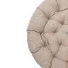 Кресло Папасан/Papasan (23/01 W) /с подушкой и ремешками/ 115х101х104см, античный черно-коричневый, подушка рогожка, меланж Antique brown (античный черно-коричневый)