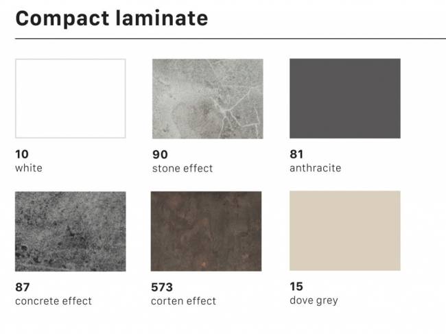 Столешница круглая Compact Laminate для подстолья Tiffany XL белый Ø1200х12 мм