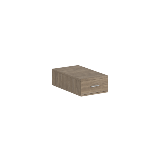 SG.531.OD.OD / Подвесная тумба с 1 ящ., 600, 400х446х173 / корпус: дуб темный; фасады: дуб темный
