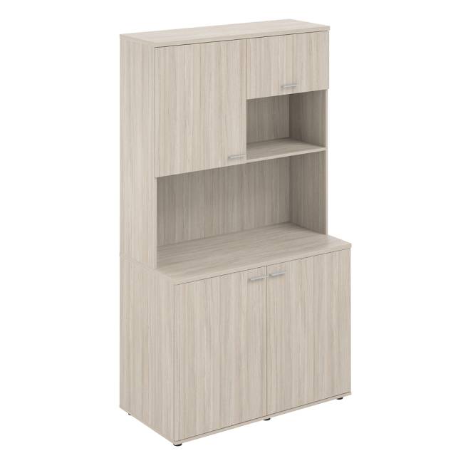 SG.1001.OL.OL / Офисная мини-кухня, 1200х600х2135 / корпус: дуб светлый, фасады: дуб светлый