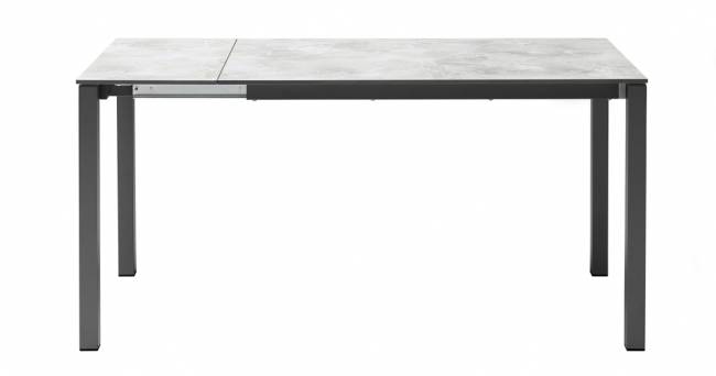 Стол ламинированный раздвижной Pranzo Extendable антрацит, каменный 1200-1600-2000х790х750 мм