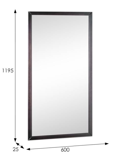 Зеркало настенное Ника венге 119,5 см x 60 см