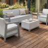 Комплект мебели Сканди (Scandi Linea 3 Seater Set ) пепельно серый