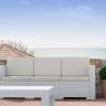 Диван пластиковый плетеный трехместный с подушками Monaco Lounge XL белый 1980х790х790 мм Диван пластиковый плетеный трехместный с подушками Monaco Lounge XL белый 1980х790х790 мм