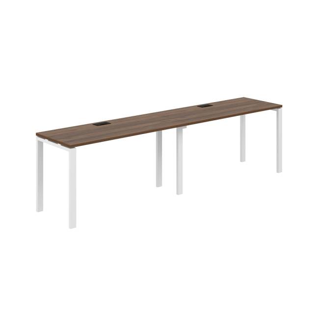 SG.224.DM.63.WH / Рабочая станция s-b-s 2800х600х750 / профиль: 60х30 дуб модена; столешница: дуб модена