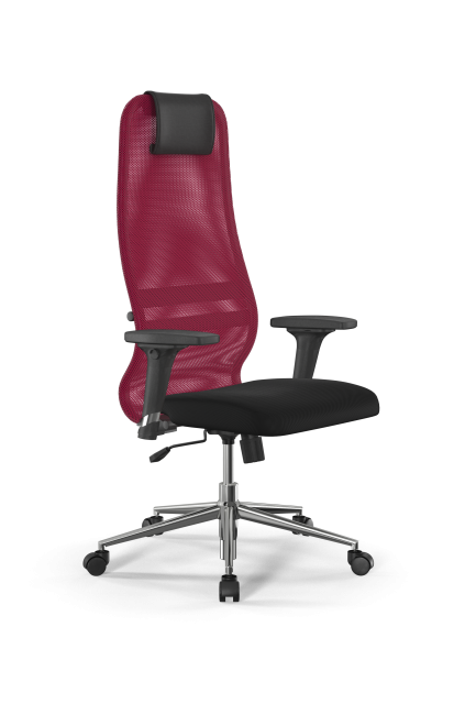 Кресло Sit 8 B1-8D - X1+UMF(X1) /Uh00/Wh00/D02P(M09.B23.G18.W01), красный-черный