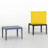 Столик пластиковый журнальный Sky Side Table желтый 600х500х400 мм Столик пластиковый журнальный Sky Side Table желтый 600х500х400 мм