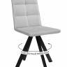 Стул DikLine 230 поворотный B22 GREY, ножки черные Стул DikLine 230 поворотный B22 GREY, ножки черные