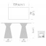 Стол ламинированный Roller Table 1590х790х740 мм