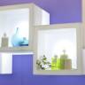 Комплект для настенного монтажа Wall Mounting KIT for Open Cube 45 серебристый 280х50х6 мм