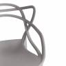 Стул Кет Чаир/Cat Chair (мод.028) пластик, 53х59х82,5см, темно-серый (Комплект из 2 шт.) темно-серый пластик