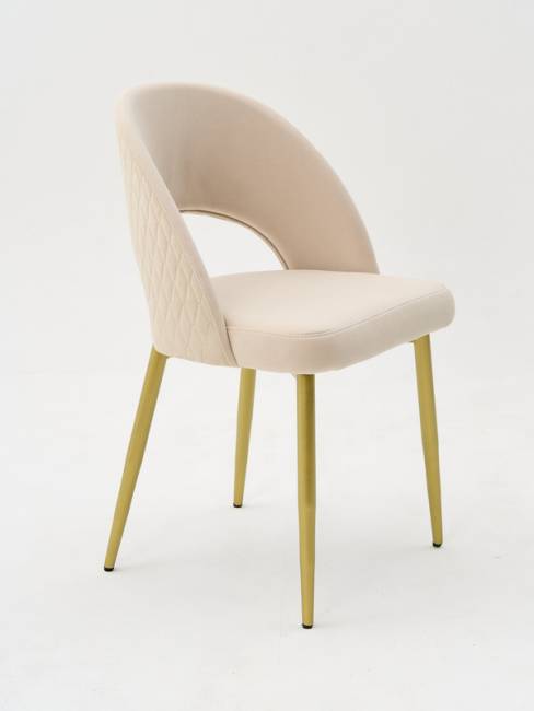 Стул Dominic ivory Romb / Gold Стул Dominic ivory Romb / Gold