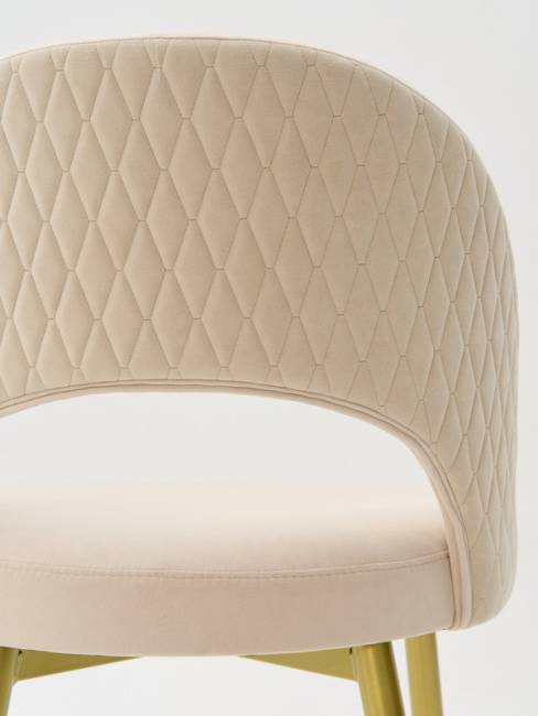 Стул Dominic ivory Romb / Gold Стул Dominic ivory Romb / Gold