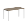 SG.209.OD.63.WH / Стол 1600х800х750 / профиль: 60х30 белый; столешница: дуб темный