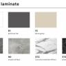 Столешница овальная Compact Laminate для подстолья Tripe Double черный мрамор Имперо 1600х700х12 мм