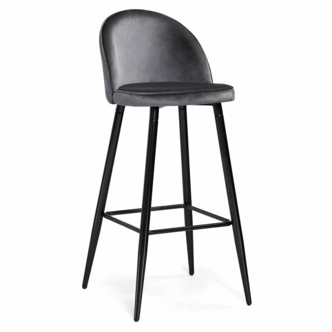 Барный стул Dodo 1 dark grey with edging / black