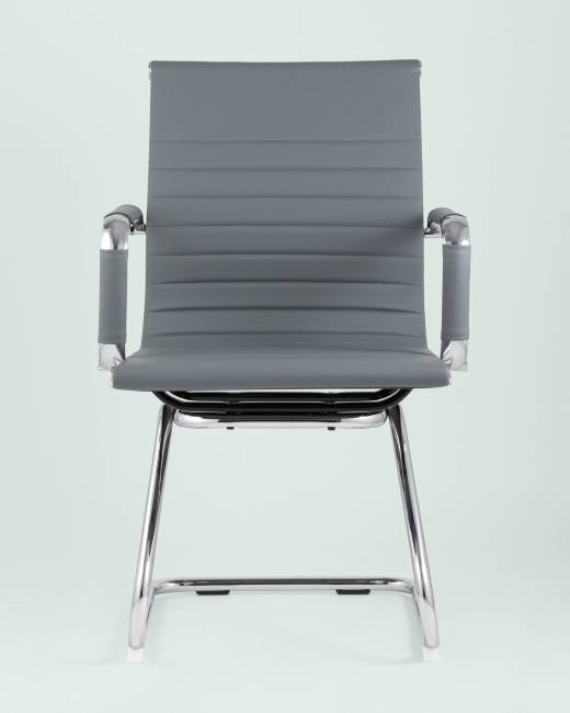 Кресло для посетителей TopChairs Visit серое 2 шт.