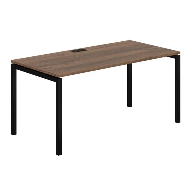 SG.209.DM.44.BL / Стол 1600х800х750 / профиль: 40х40 черный столешница: дуб модена