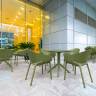 Стол пластиковый Sky Table 80 оливковый 800х800х740 мм