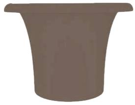 Кашпо пластиковое Tummy Vase тортора Ø720х500 мм