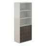 NZ-0312.GS.BT / Шкаф высокий со стеклом мат., 4 ящ., обвязка GS, фасады BT / 824х450х1976, обвязка GS, фасады BT, стекло матовое GLM