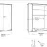Шкаф Вертикальный (Vertical Shed) 1400 L орех