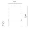 Комплект для увеличения высоты стола Kit Cube 70 High тортора 700х700х335 мм Комплект для увеличения высоты стола Kit Cube 70 High тортора 700х700х335 мм