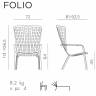 Лаунж-кресло пластиковое с подушкой Folio агава, бежевый 720х810-925х1130-1065 мм Лаунж-кресло пластиковое с подушкой Folio агава, бежевый 720х810-925х1130-1065 мм