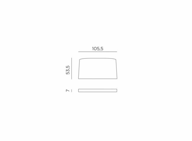 Подушка для дивана Net Bench деним 535х1055х70 мм