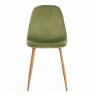 Стул BREEZE (mod. 4724) вельвет/металл, 44 х 53 х 87 см, Green (зеленый) HLR54 / натуральный