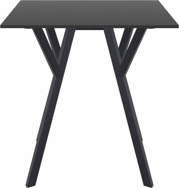 Стол пластиковый Max Table 70 черный 700х700х740 мм