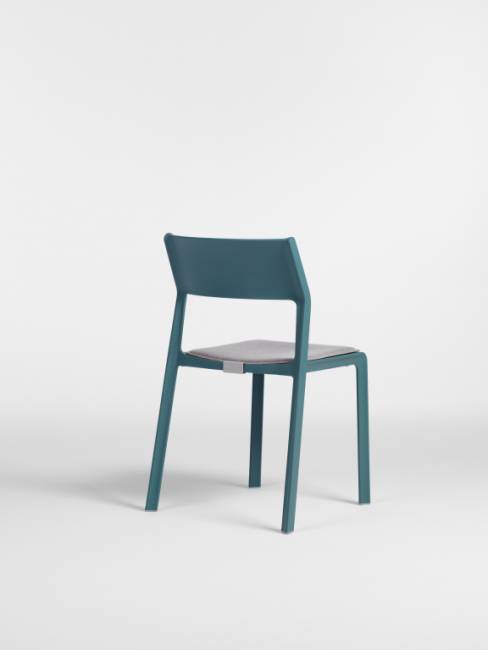 Стул пластиковый Trill Bistrot бирюзовый 500х515х825 мм