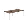 SG.251.DM.44.WH / Рабочая станция 2400х1238х750 / профиль: 40х40 дуб модена; столешница: дуб модена