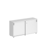 SG.701.WH.WH / Шкаф купе 1238х400х750 низкий, с замком / корпус: белый, фасады: белый