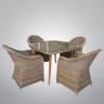Комплект мебели T368/Y490 Beige (4+1) Комплект мебели T368/Y490 Beige (4+1)