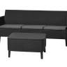 Комплект Салемо трипл сет (Salemo 3 seater set) графит