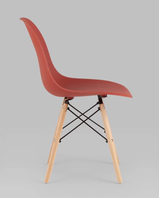 Стул Eames Style DSW терракотовый x4 (разборный каркас)
