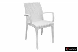 Стул B:rattan ИНДИАНА / INDIANA с подлокотниками, белый Стул B:rattan ИНДИАНА / INDIANA с подлокотниками, белый