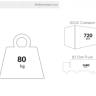 Стул пластиковый Tiffany темно-серый 450х510х850 мм