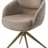 Стул ГРЕЙС (GRACE) 360 град. цвет БЕЖЕВЫЙ PENA-120 / G1229-3, ткань / ШАМПАНЬ каркас, ®DISAUR Стул ГРЕЙС (GRACE) 360 град. цвет БЕЖЕВЫЙ PENA-120 / G1229-3, ткань / ШАМПАНЬ каркас, ®DISAUR