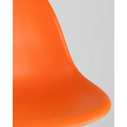 Стул Eames Style DSW оранжевый (разборный каркас)