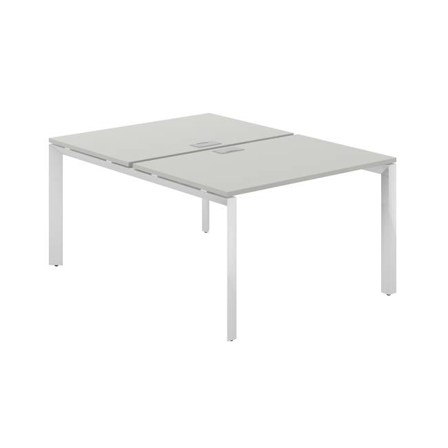 PR.247.SH.P59.WH / Рабочая станция 1200х1638х750 / профиль: 59х59 белый; столешница: серый бархат