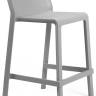 Стул пластиковый полубарный Trill Stool Mini серый 470х525х850 мм