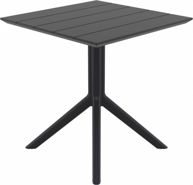Стол пластиковый Paris Table 70 черный 700х700х740 мм Стол пластиковый Paris Table 70 черный 700х700х740 мм