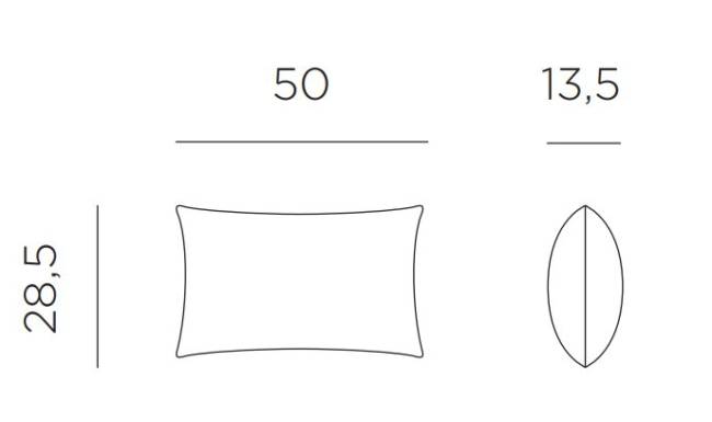 Подушка декоративная Accessories серый 500х135х285 мм