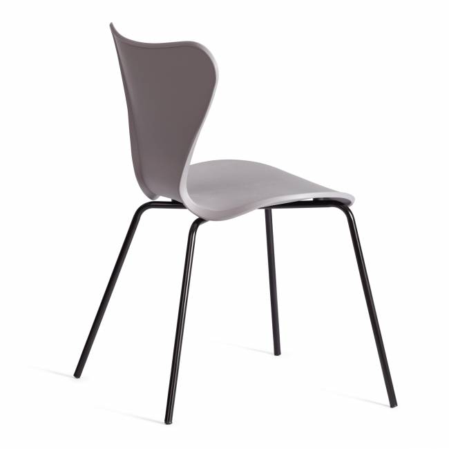 Стул Якобсен/Jacobsen (мод.DC 102-1) пластик/металл, 45х54.5х80см, серый/черный (Комплект из 5 шт.) черный пластик/металл Стул Якобсен/Jacobsen (мод.DC 102-1) пластик/металл, 45х54.5х80см, серый/черный (Комплект из 5 шт.) черный пластик/металл