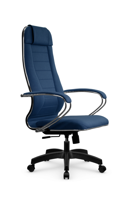 Кресло МЕТТА B 1m 32PF/подл.127/осн.001, рогожка b синий