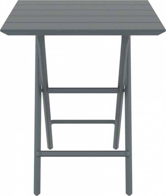 Стол пластиковый складной Helen Folding Table 60 темно-серый 600х600х740 мм