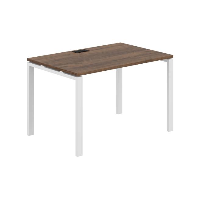 SG.207.DM.63.WH / Стол 1200х800х750 / профиль: 60х30 белый; столешница: дуб модена